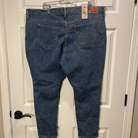 Levis 711 Skinny Ankle Mid Rise Blue Jeans 24W Inseam 27.5" Stretch New - Picture 2 of 7